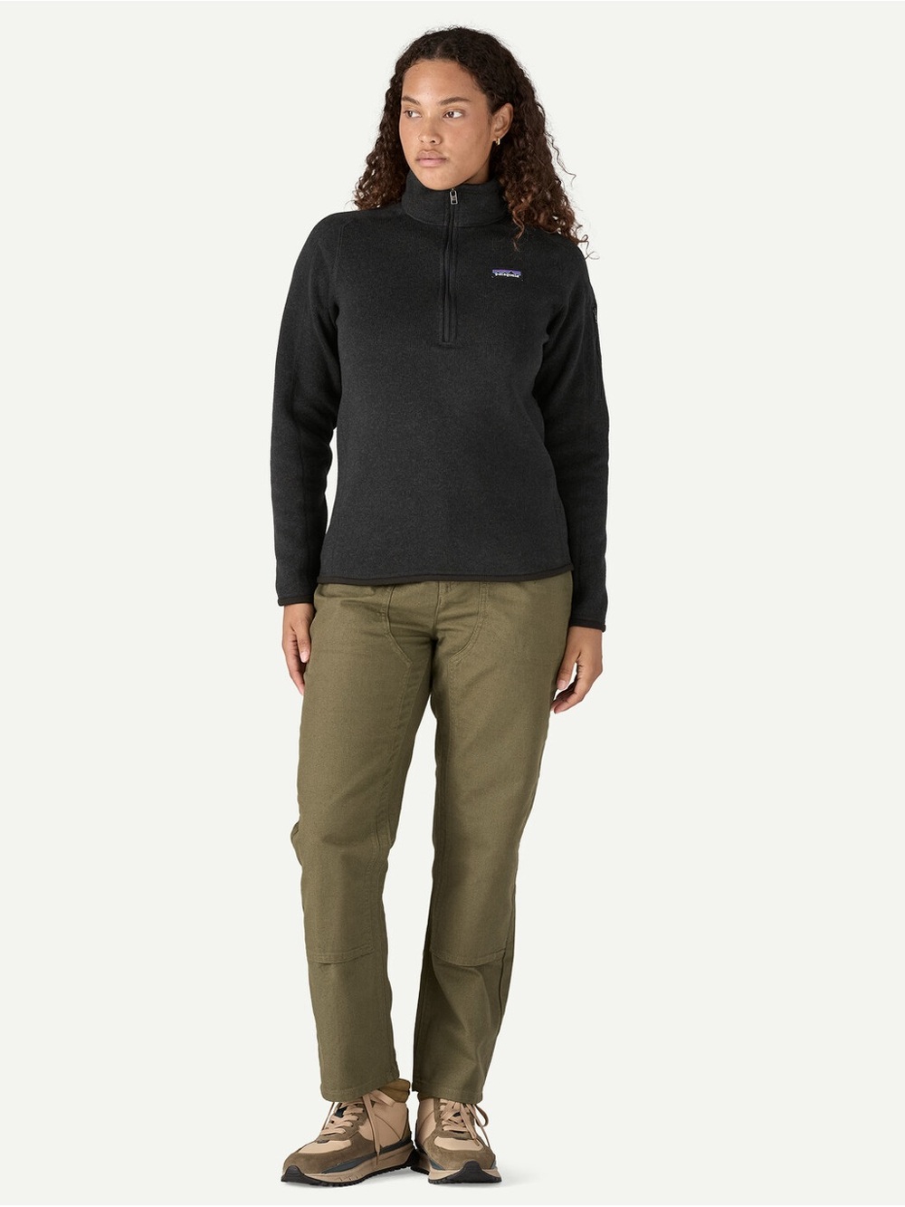 Patagonia Black Women's 1/4-Zip Fleece Better Sweater size small